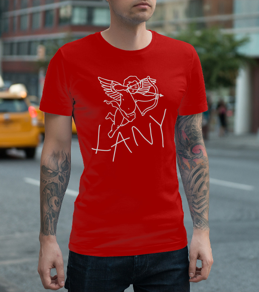 Lany Cherub Cupid Bow Red Long Sleeve T-Shirt