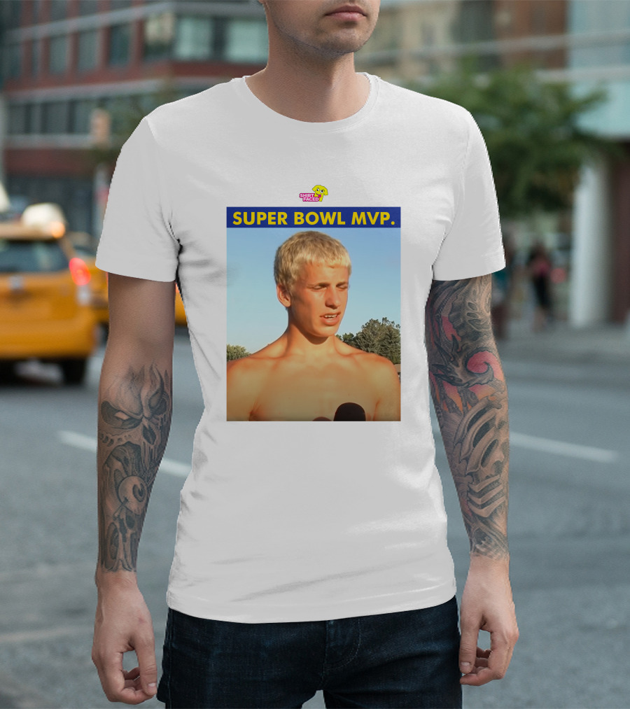 Shirtfaced Cooper Kupp Super Bowl MVP Topless Meme T-Shirt