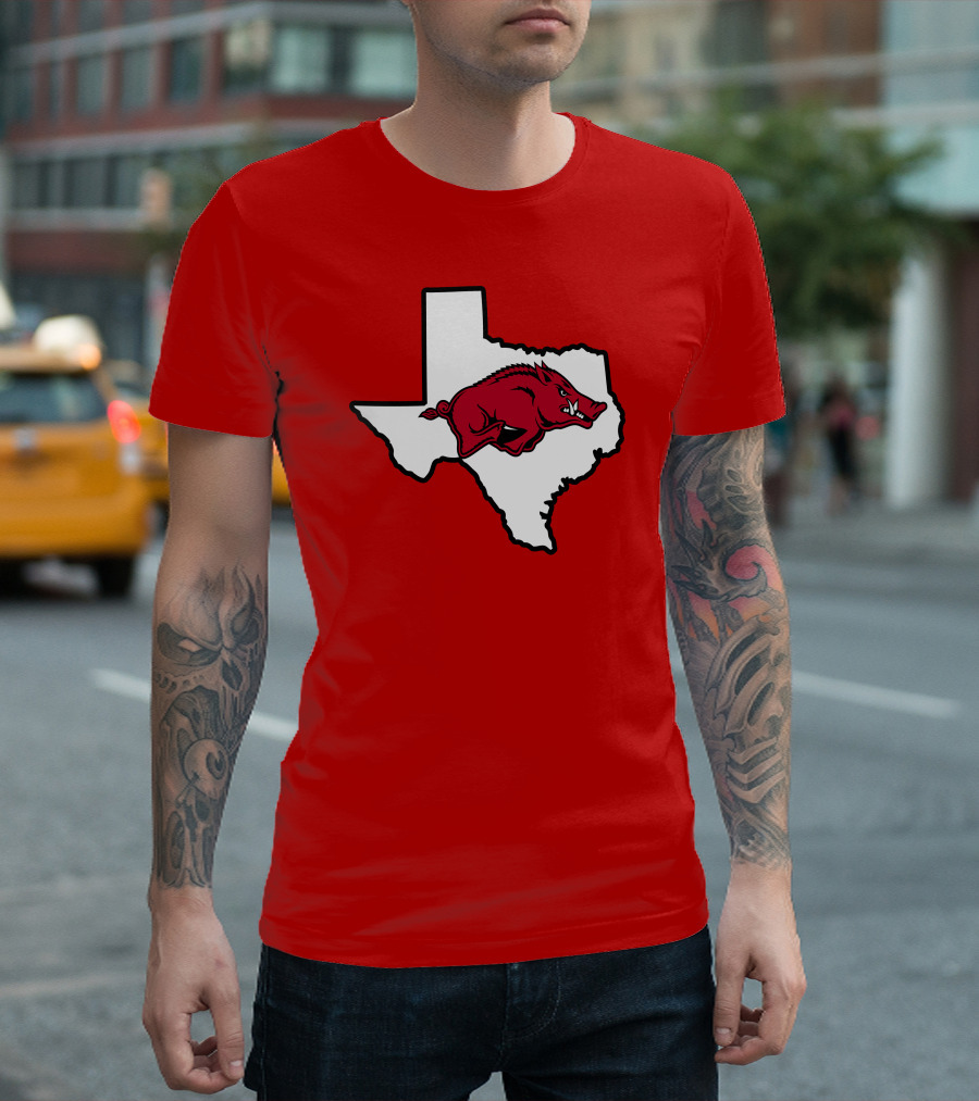Texas Strong Hog in State T-Shirt