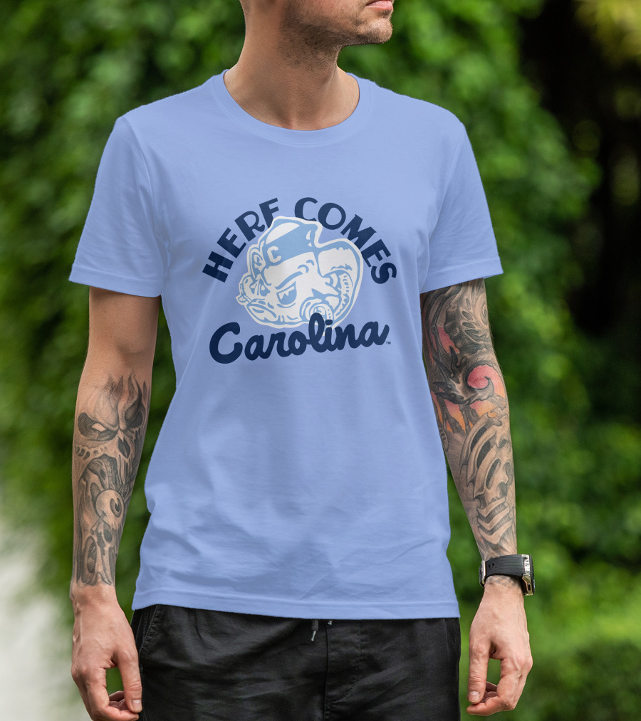 Here Comes Carolina Barstool Bench Mob T-Shirt