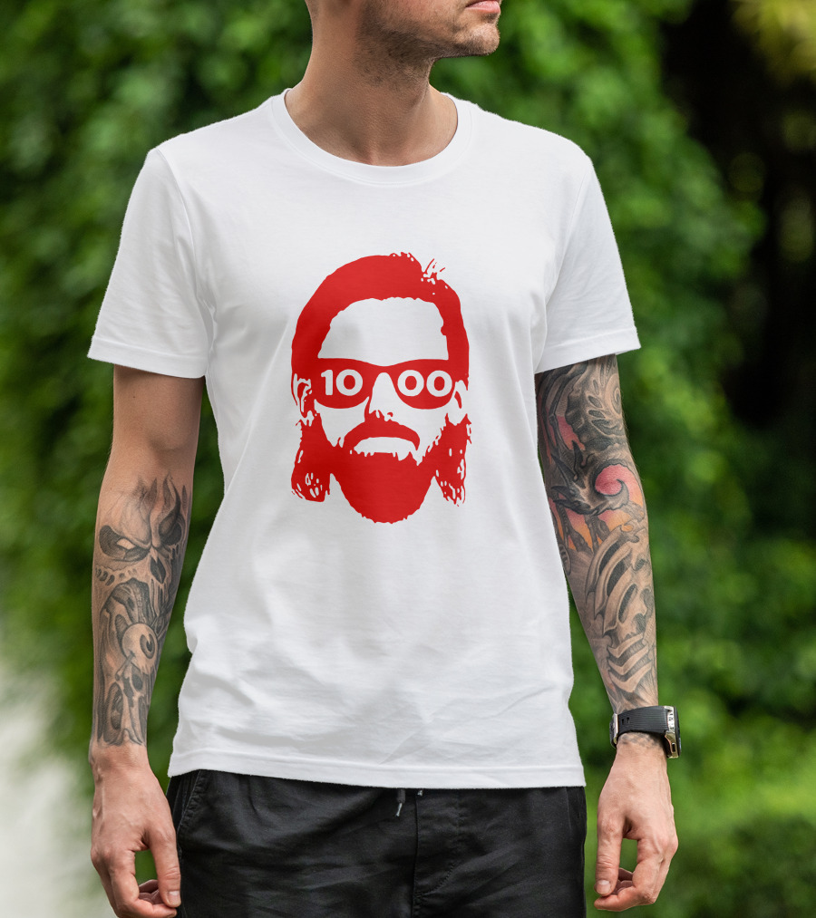 Marc Staal 1000 Game Glasses Red T-Shirt