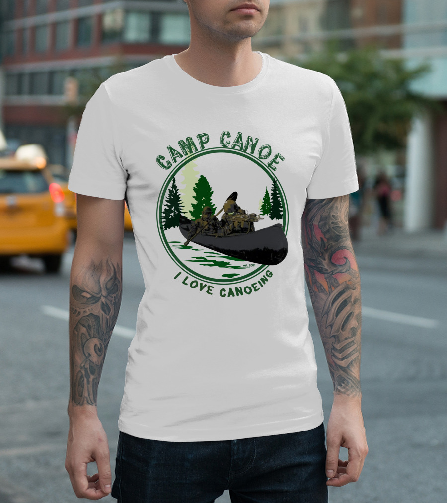 Camp Canoe I Love Canoeing Est. 2001 T-Shirt