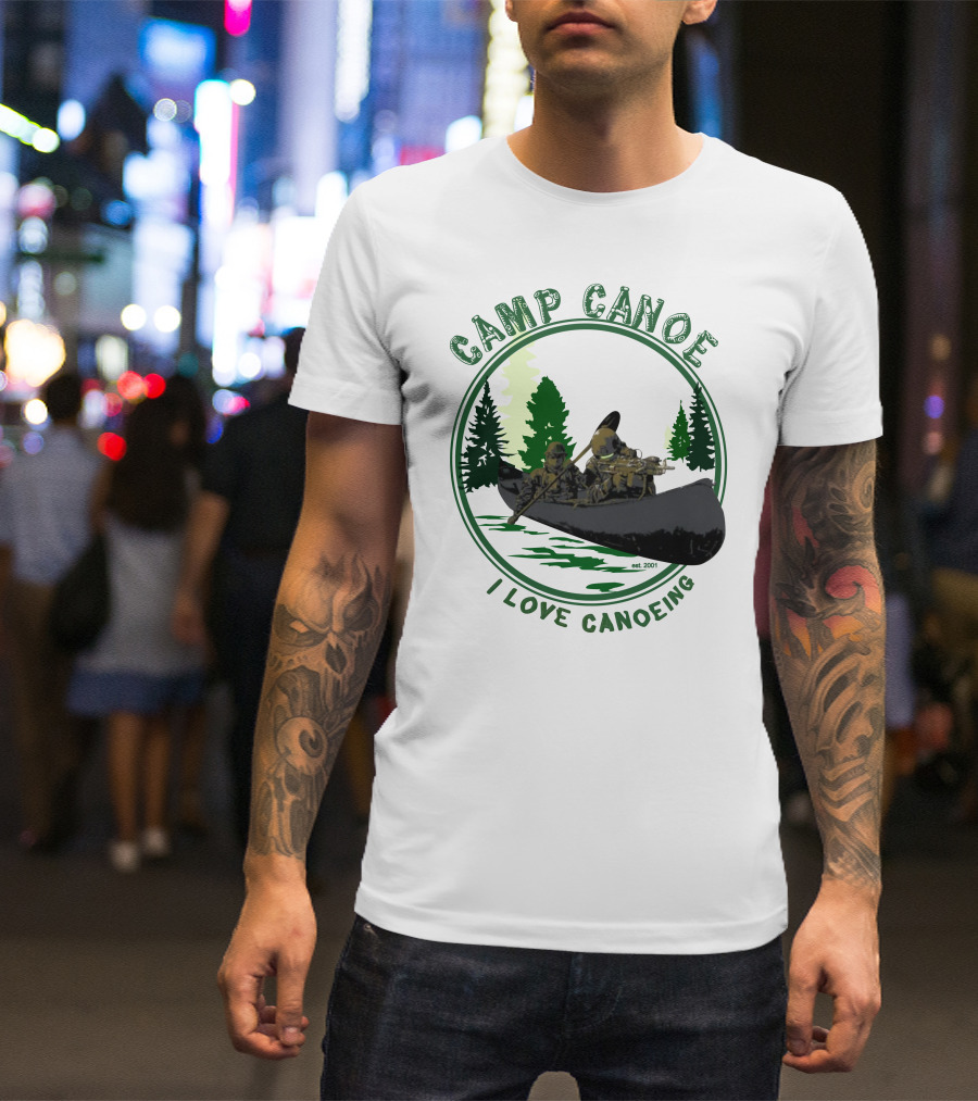 Camp Canoe I Love Canoeing Est. 2001 T-Shirt