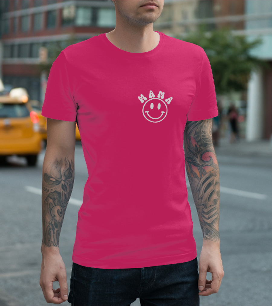 Mama Smiley Face If Your Kid Tries To Bully Mine T-Shirt