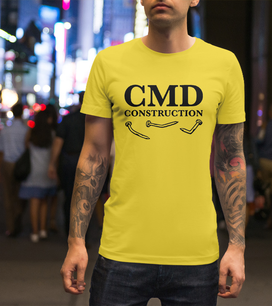 CMD Construction Nails Dude Dad Shop T-Shirt