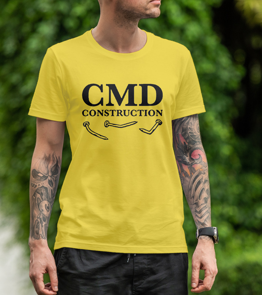 CMD Construction Nails Dude Dad Shop T-Shirt