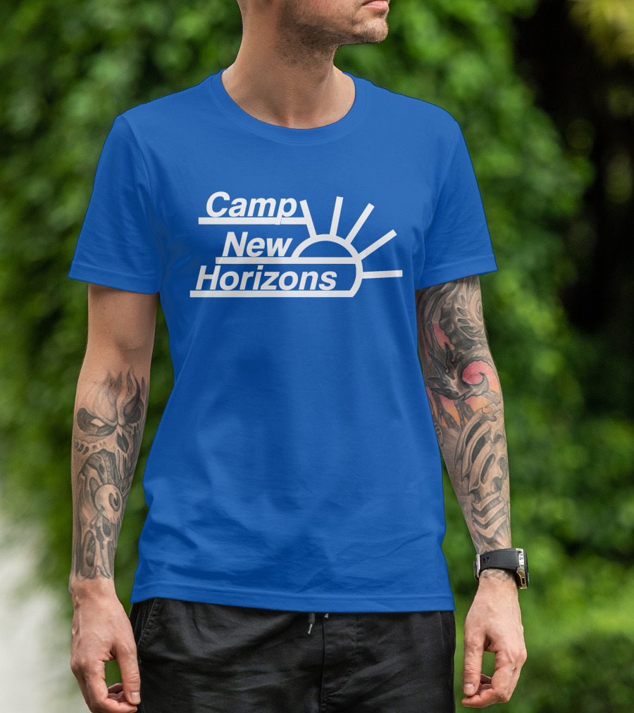 Camp New Horizons Camper Sunrise T-Shirt