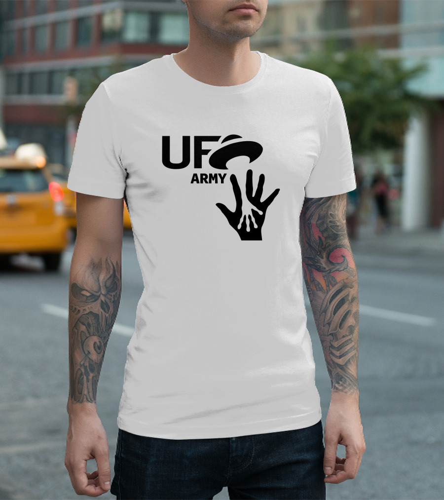 Ufo Army We Honking We Bonking Alien Hands T-Shirt