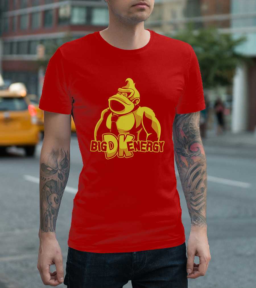 Punch Store Big DK Energy Gorilla Retro Gaming Inspired T-Shirt