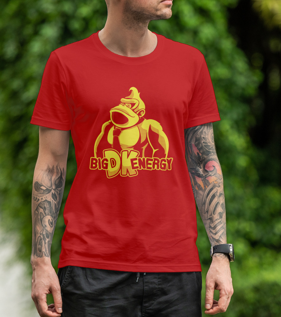 Punch Store Big DK Energy Gorilla Retro Gaming Inspired T-Shirt