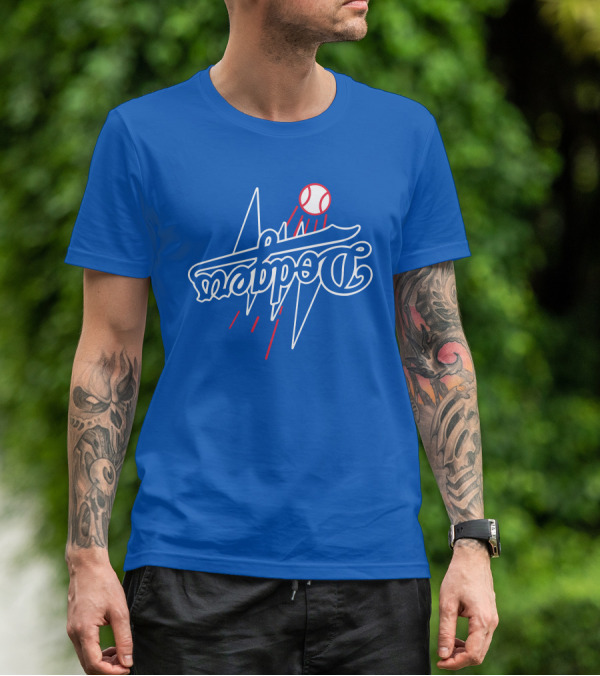 Dodgers Bolt Baseball T-Shirt