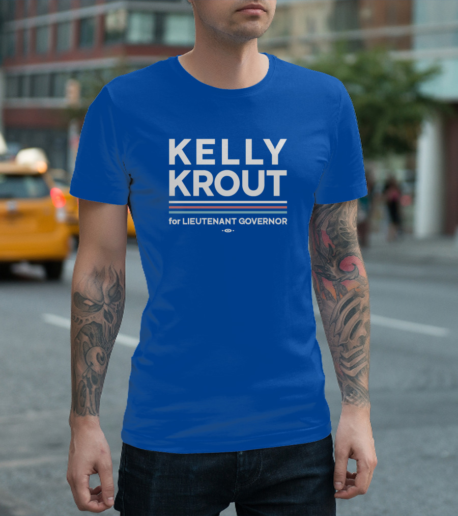 Kelly Krout For Lieutenant Governor Campaign Blue T-Shirt