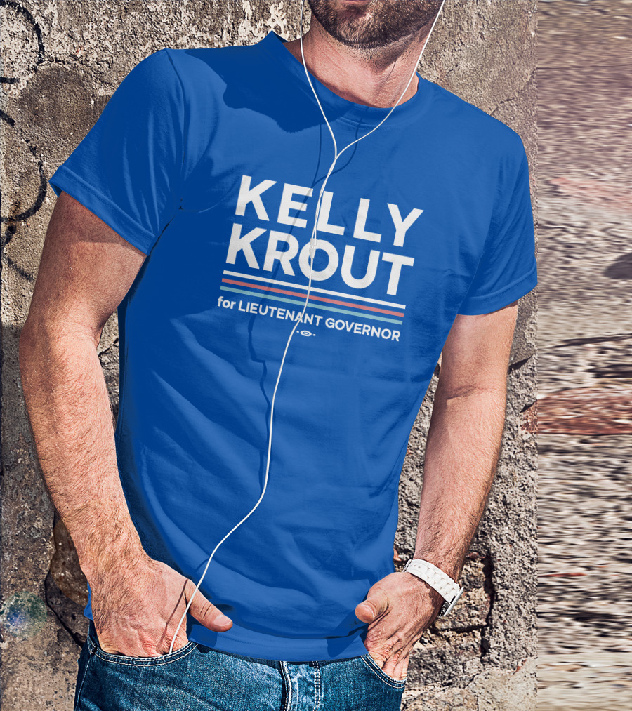 Kelly Krout For Lieutenant Governor Campaign Blue T-Shirt