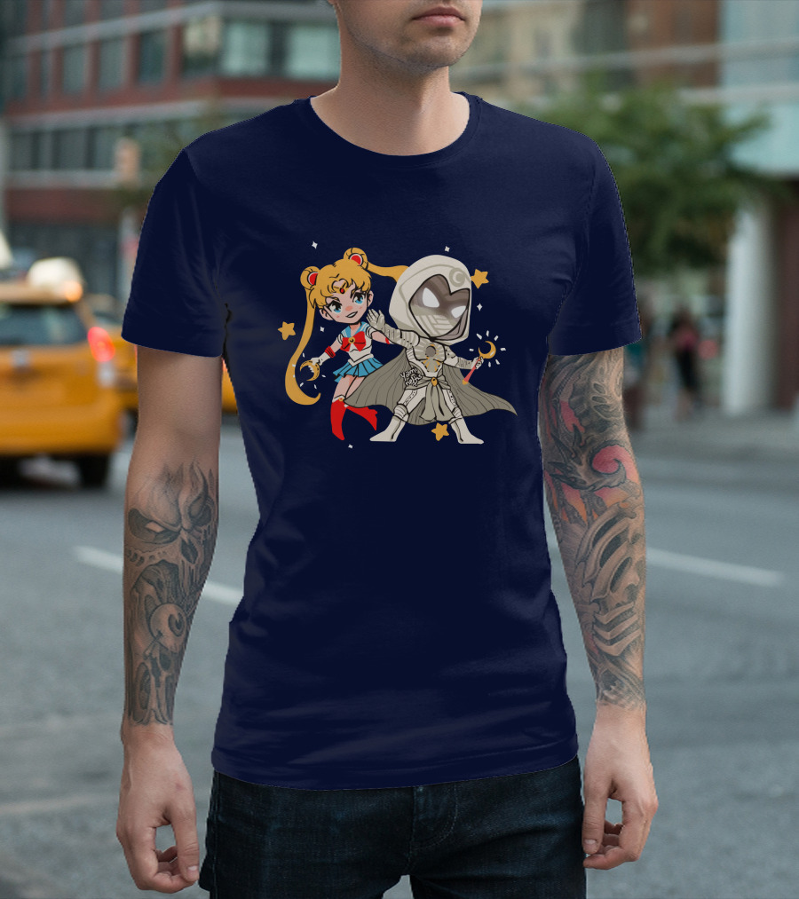 Gabi Sailor Moon Knight Yamineftis Crossover Fusion T-Shirt