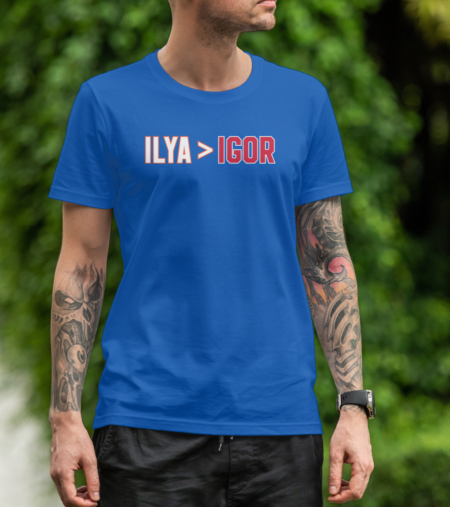 ILYA Greater Than IGOR Bold Rivalry T-Shirt