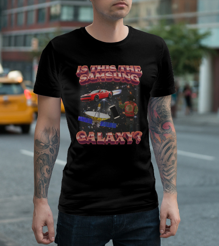 Is This The Samsung Galaxy Red Car Space Satellite Phone T-Shirt