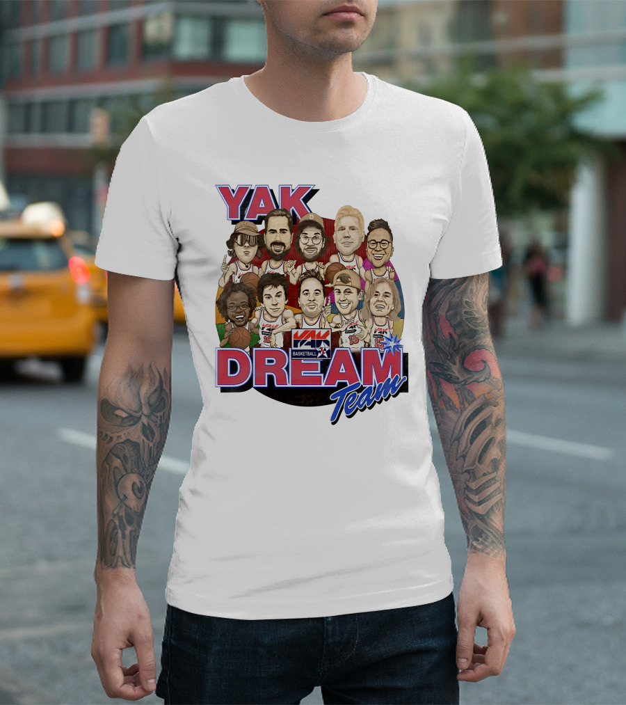 Yak Dream Team Basketball Van Fan T-Shirt