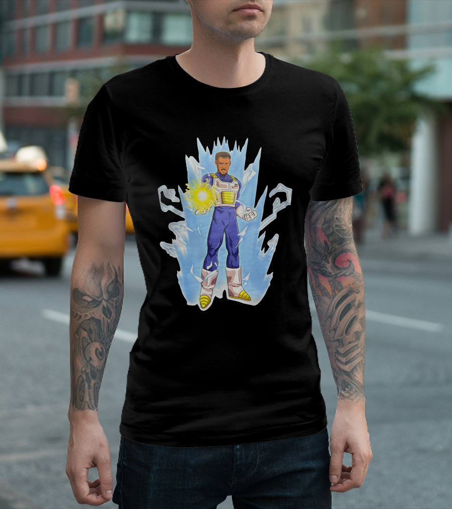 Daniel Gafford Dragon Ball Z Saiyan Warrior Energy Burst T-Shirt