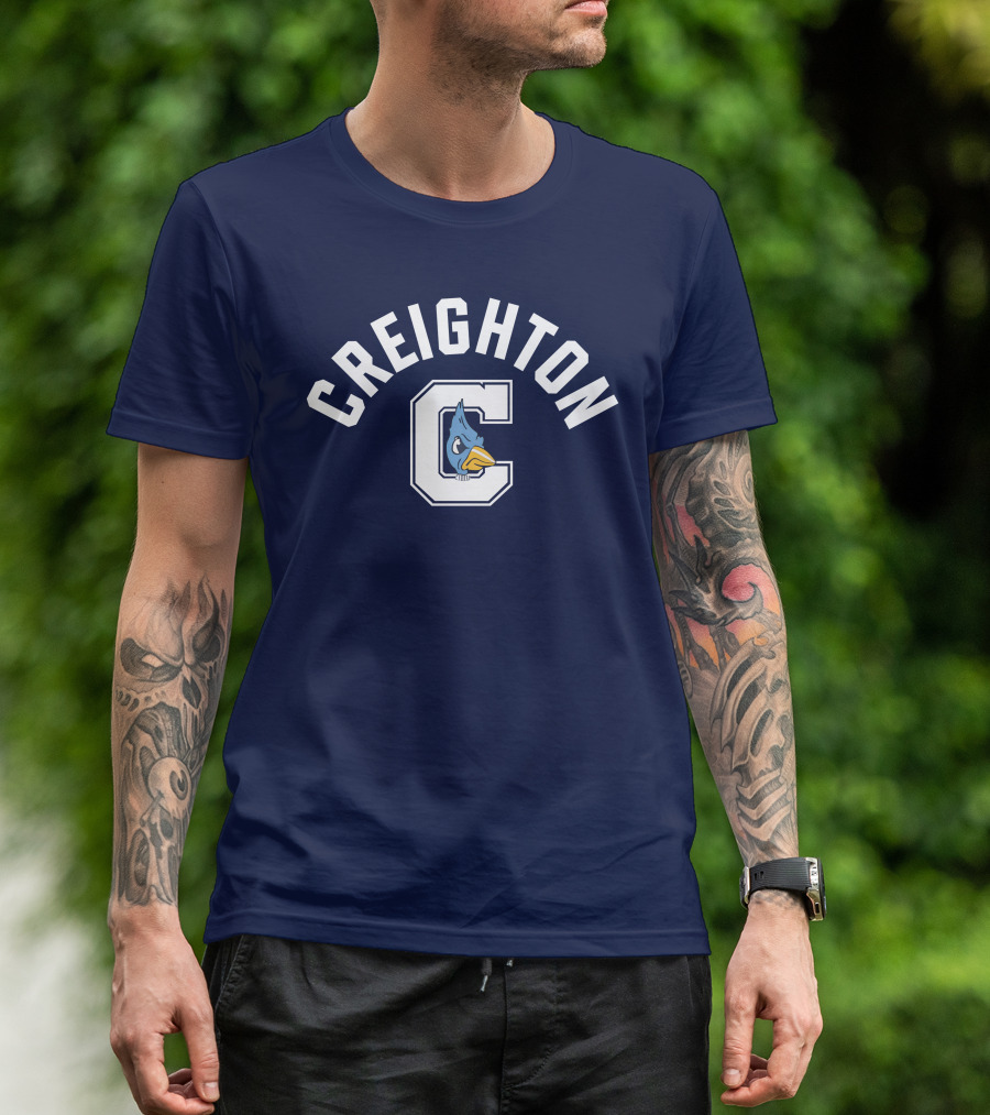 Creighton Bluejays Vintage Logo Classic C Emblem T-Shirt