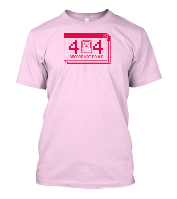 Georgenotfound 404 Error Crying Computer Pink T-Shirt