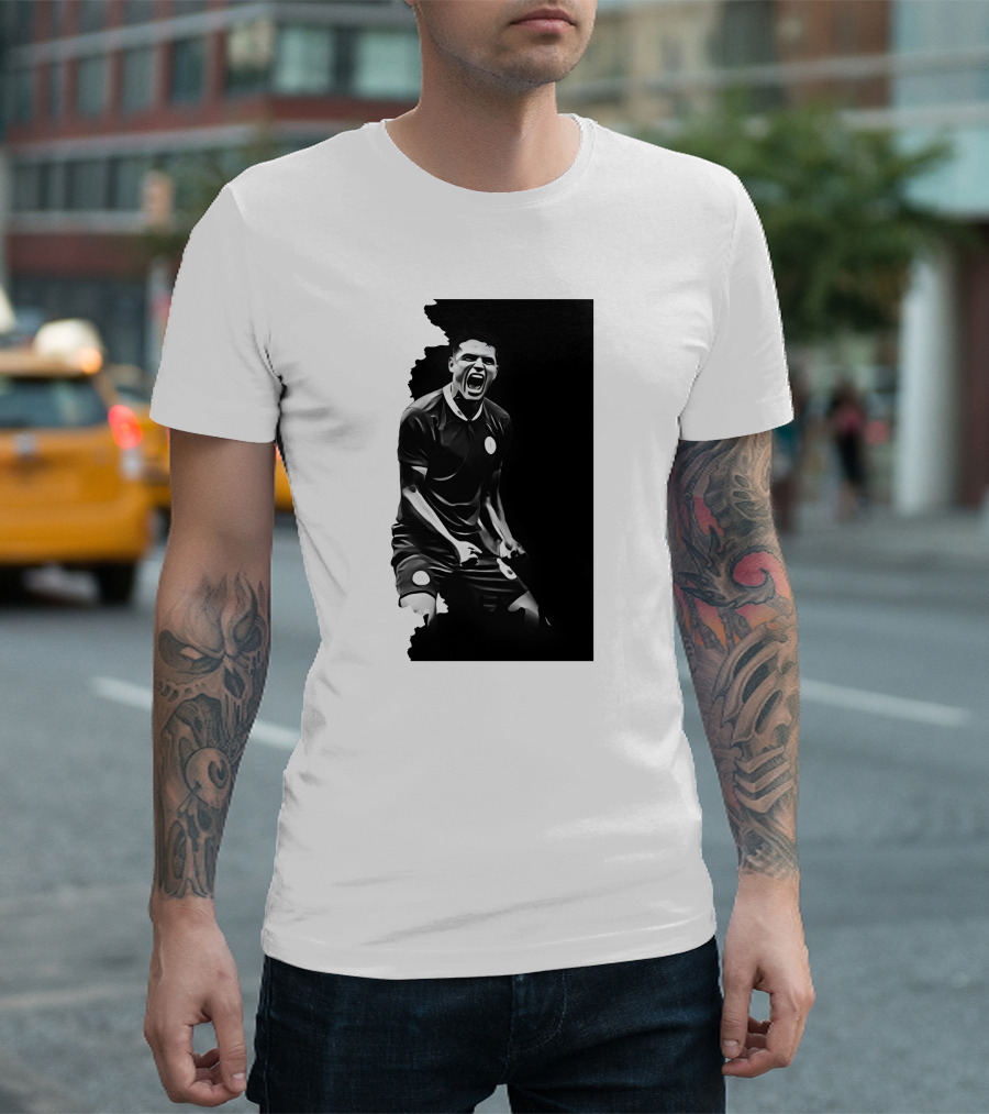 O Monstro Soccer Celebration Iconic Athlete Performance T-Shirt