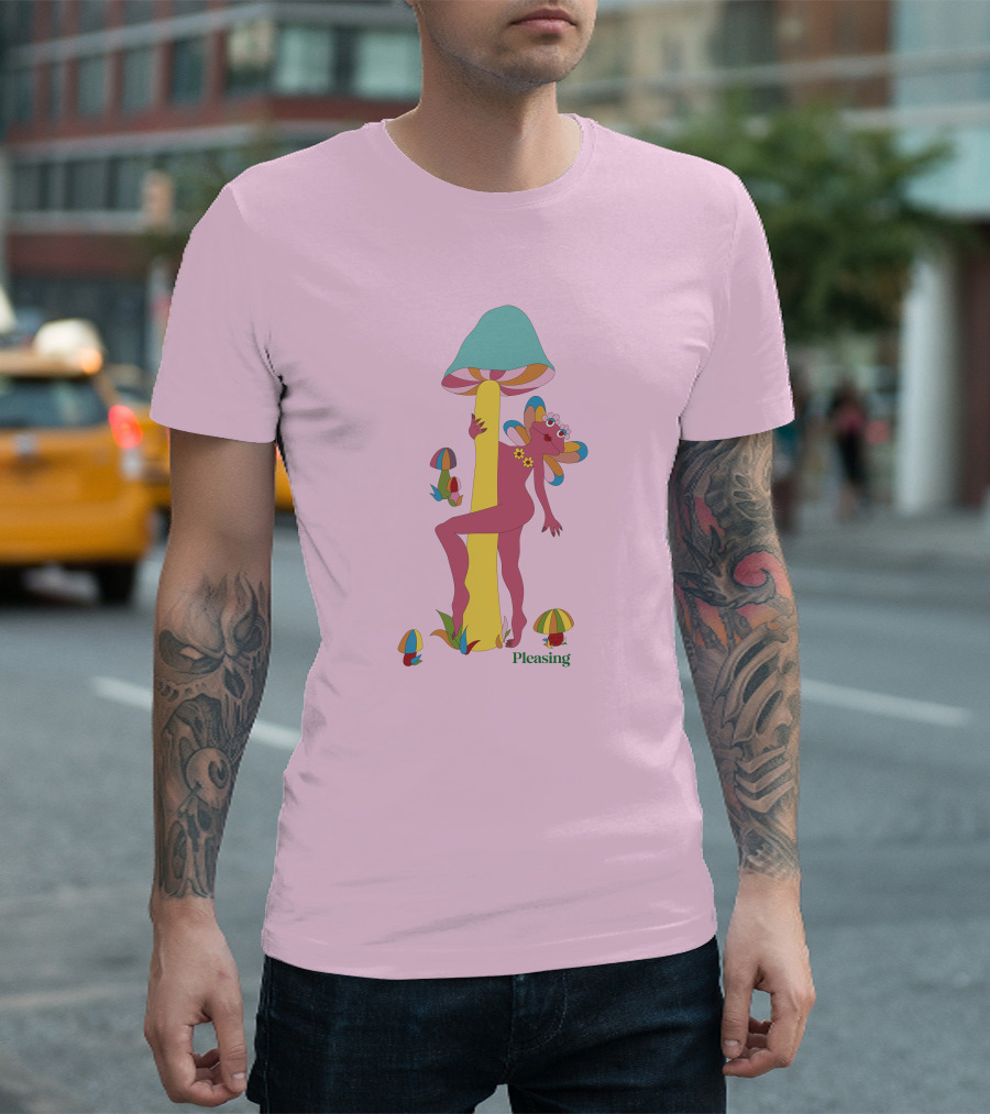 Pleasing Shroom Bloom Fairy with Mushrooms T-Shirt