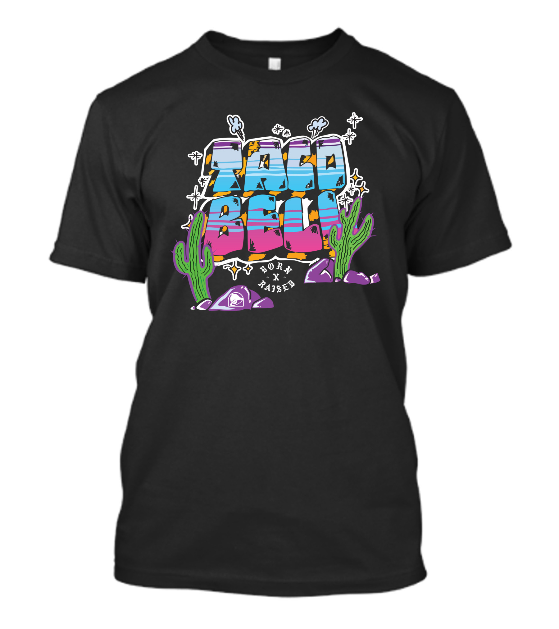 Taco Bell Born X Raised 60Th Anniversary Cactus Desert T-Shirt