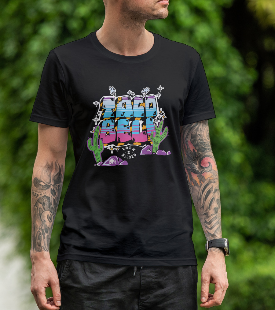 Taco Bell Born X Raised 60Th Anniversary Cactus Desert T-Shirt