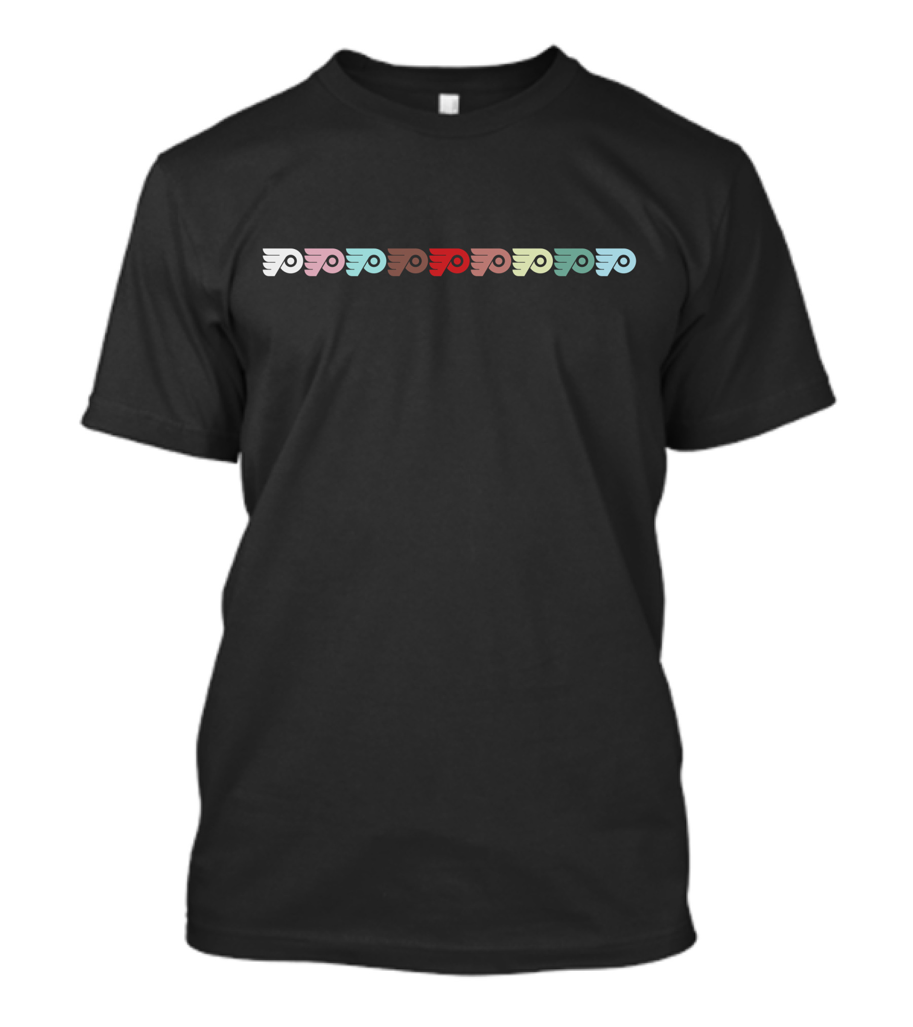 Philadelphia Flyers James Van Riemsdyk Pride Rainbow Wings T-Shirt