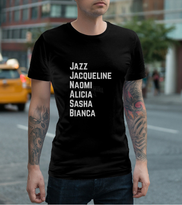 Jazz Jacqueline Naomi Alicia Sasha Bianca WrestleMania Stars T-Shirt