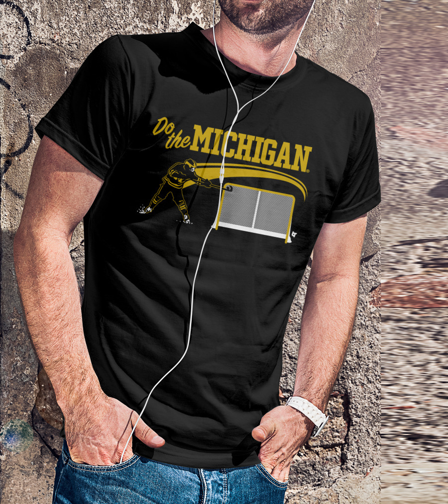 Do The Michigan Hockey Player Scoring Goal T-Shirt