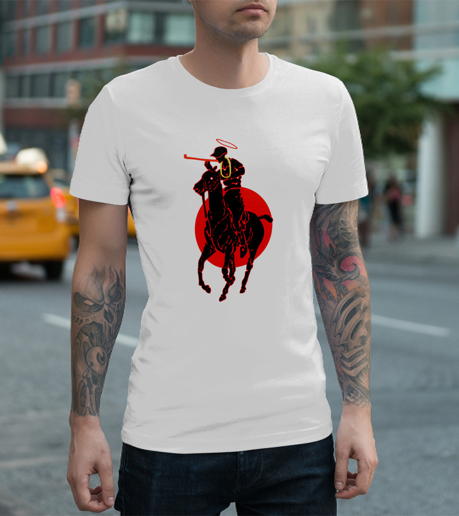 Soto Asa Merch Polo Player Halo Red Circle T-Shirt