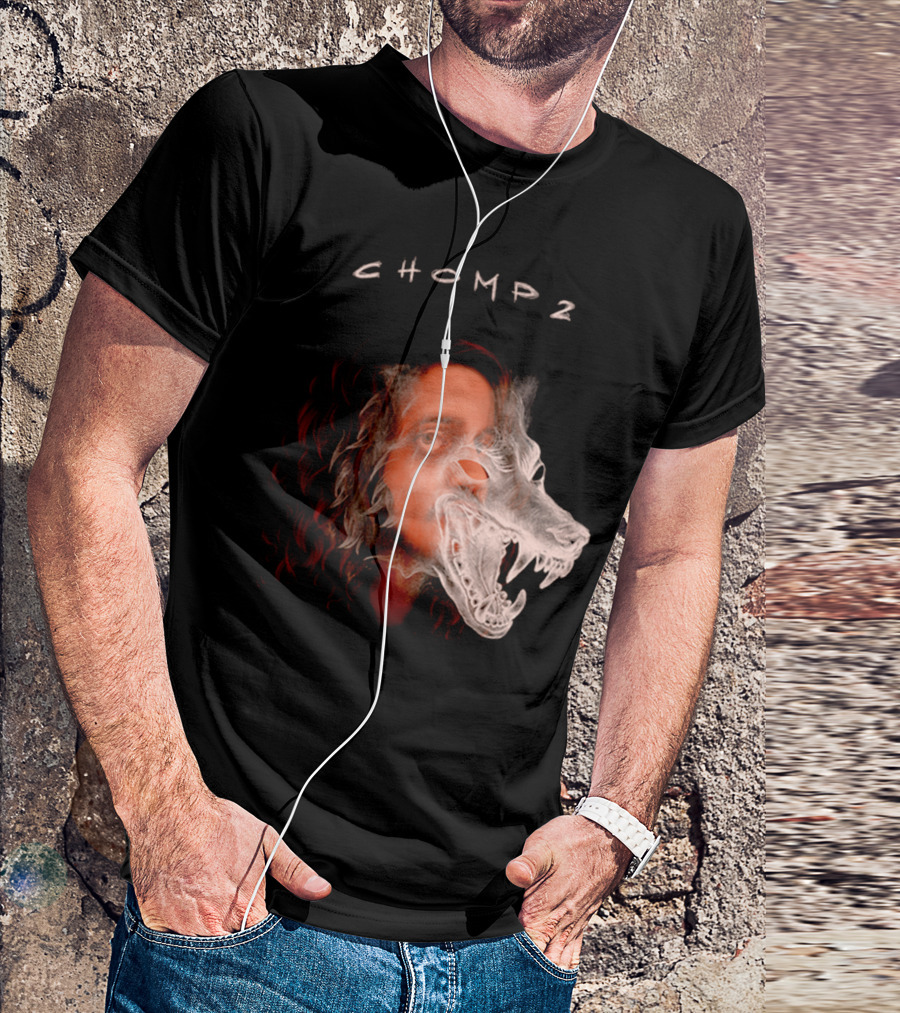 CHOMP 2 Russ Merch Wolf Overlay T-Shirt