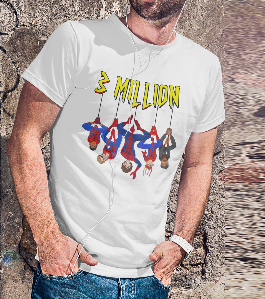 3 Million Bay Lenlevine Merch Hanging Heroes T-Shirt