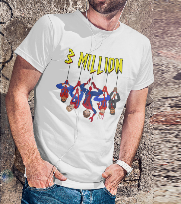 3 Million Bay Lenlevine Merch Hanging Heroes T-Shirt