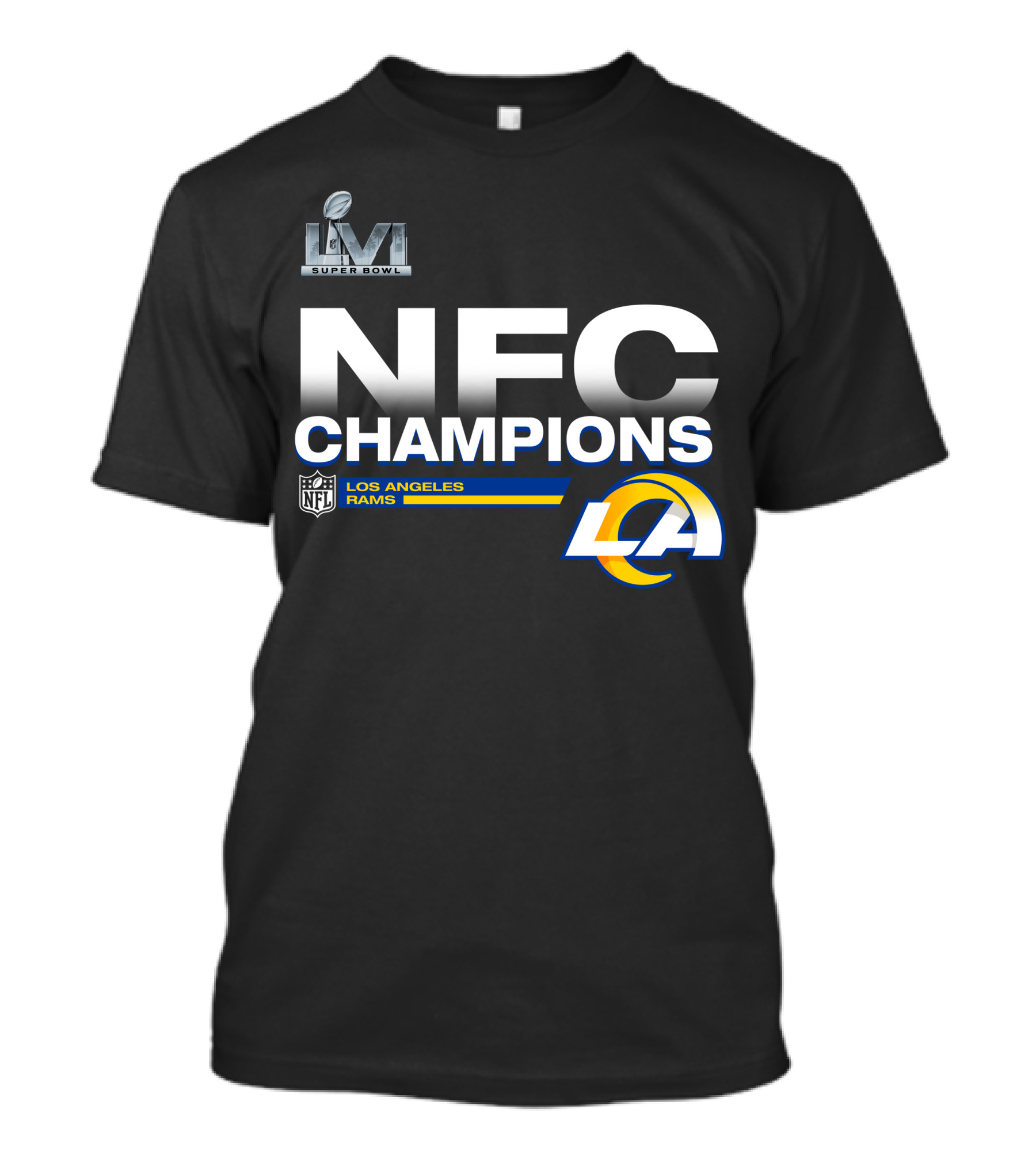 Super Bowl LVI NFC Champions Los Angeles Rams NFL LA T-Shirt