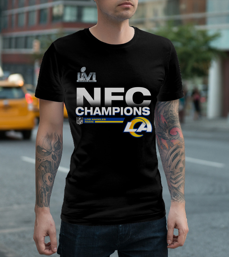 Super Bowl LVI NFC Champions Los Angeles Rams NFL LA T-Shirt