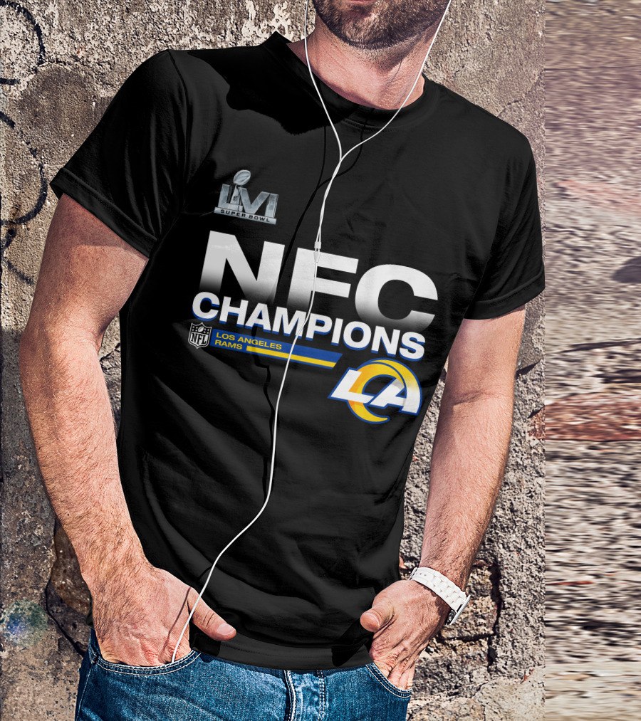 Super Bowl LVI NFC Champions Los Angeles Rams NFL LA T-Shirt
