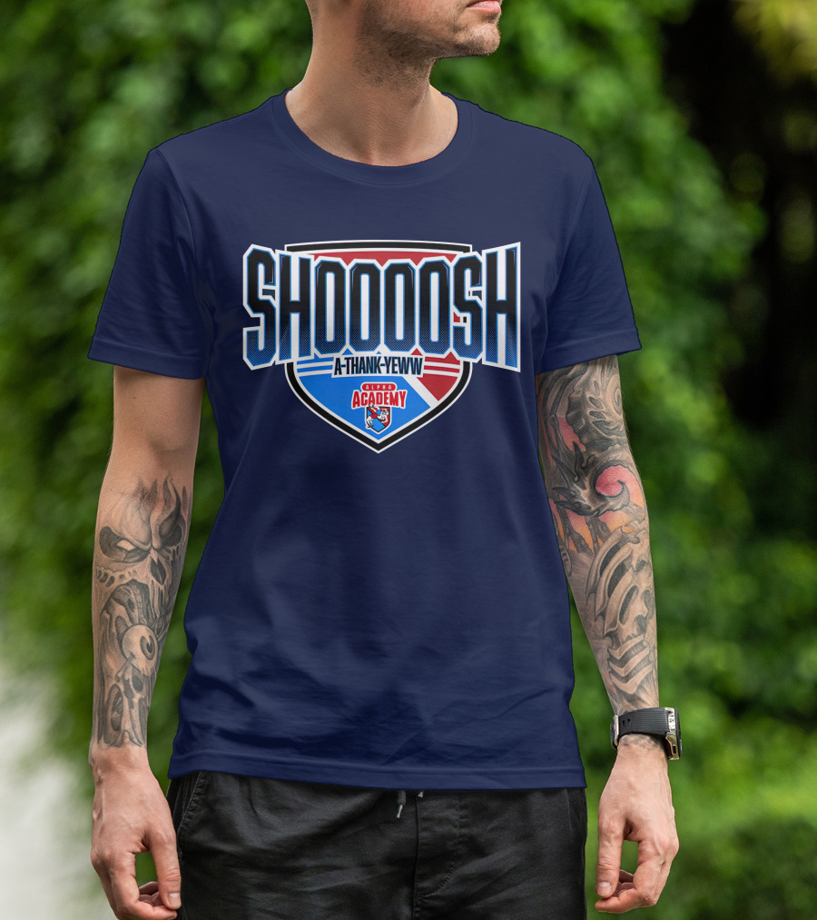 Alpha Academy Shoooosh A Thank Yeww Shield T-Shirt