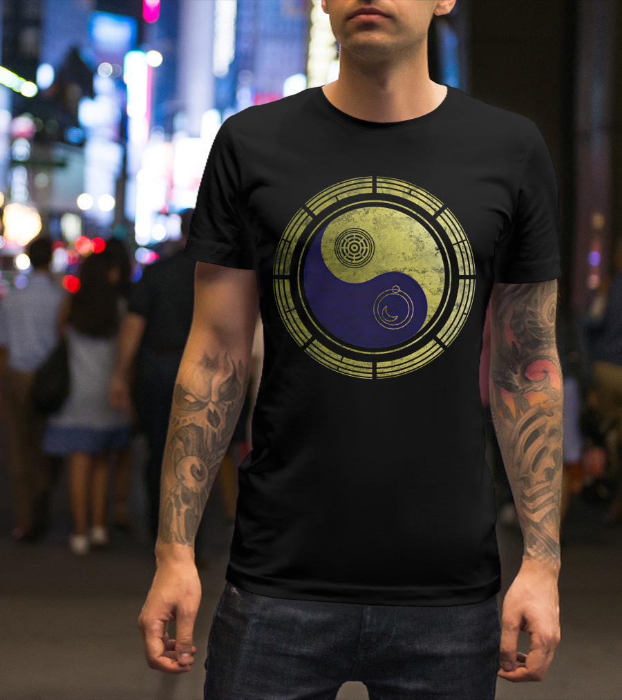 Dimension 20 Yin Yang Symbol With Intricate Circular T-Shirt