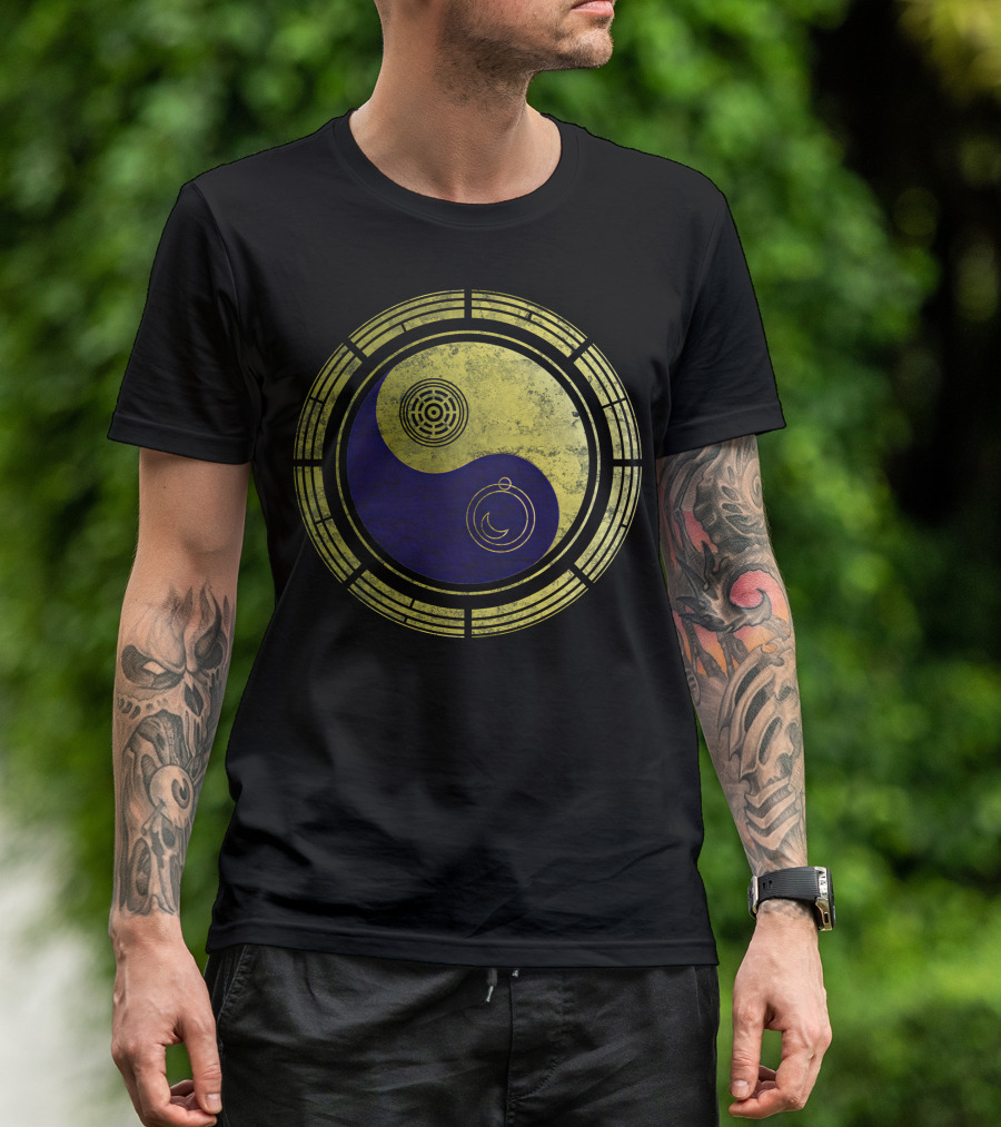 Dimension 20 Yin Yang Symbol With Intricate Circular T-Shirt