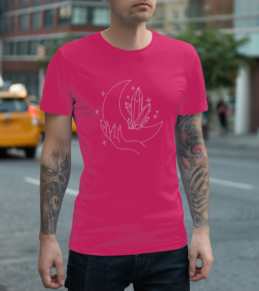 Eleanor Neale Moon Crystal Hand Stars Merch T-Shirt