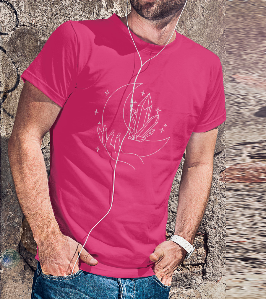 Eleanor Neale Moon Crystal Hand Stars Merch T-Shirt