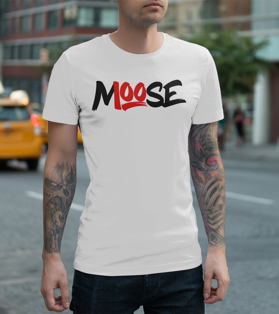 Moosecraft Merch Moose Red T-Shirt