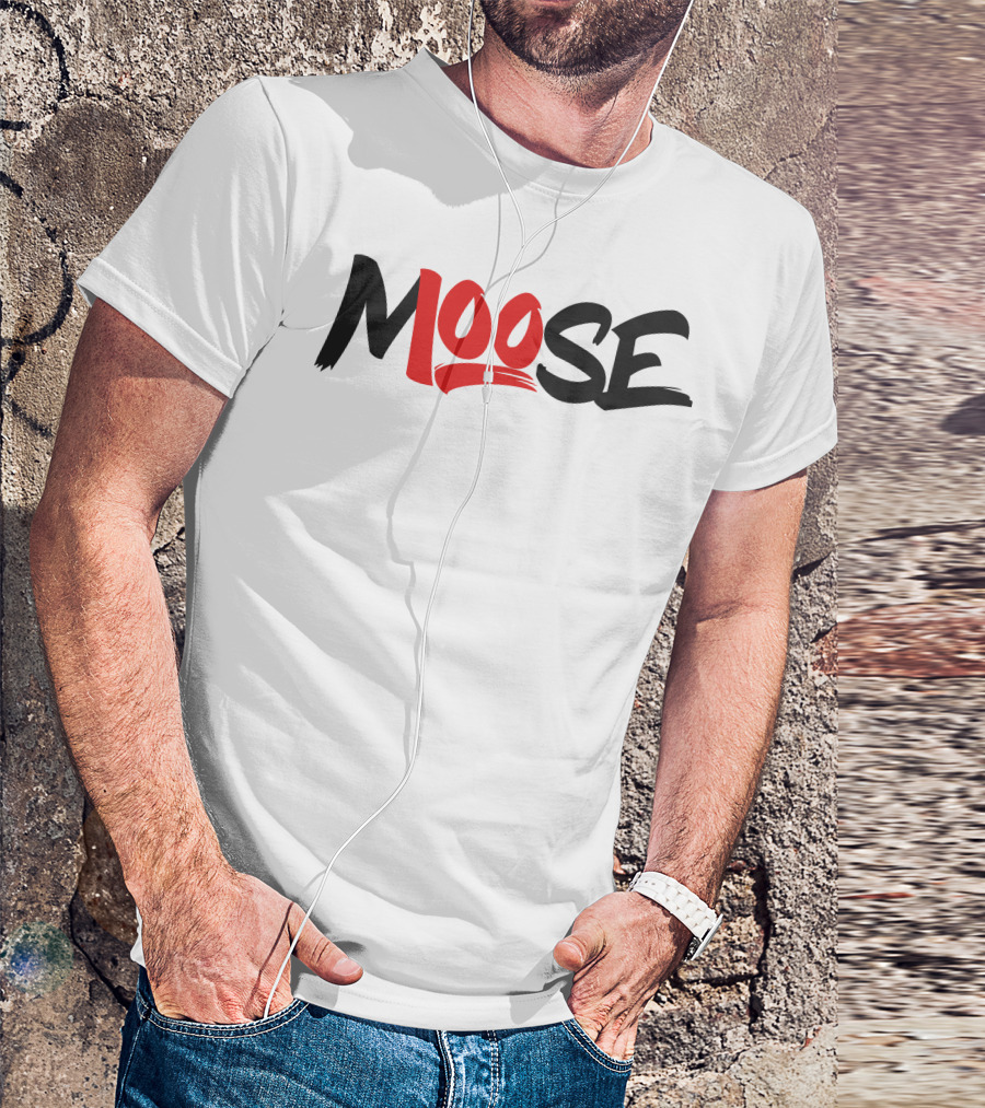 Moosecraft Merch Moose Red T-Shirt