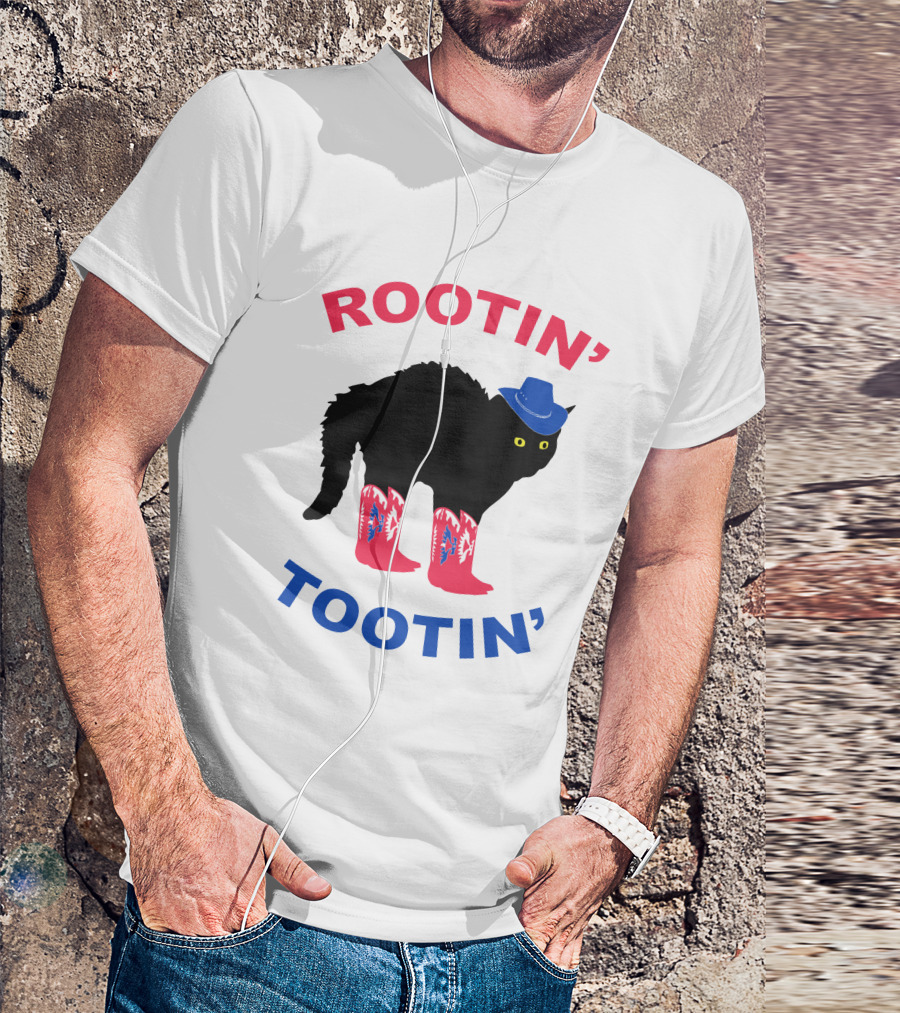 Rootin' Tootin' Cat With Cowboy Hat And Boots T-Shirt