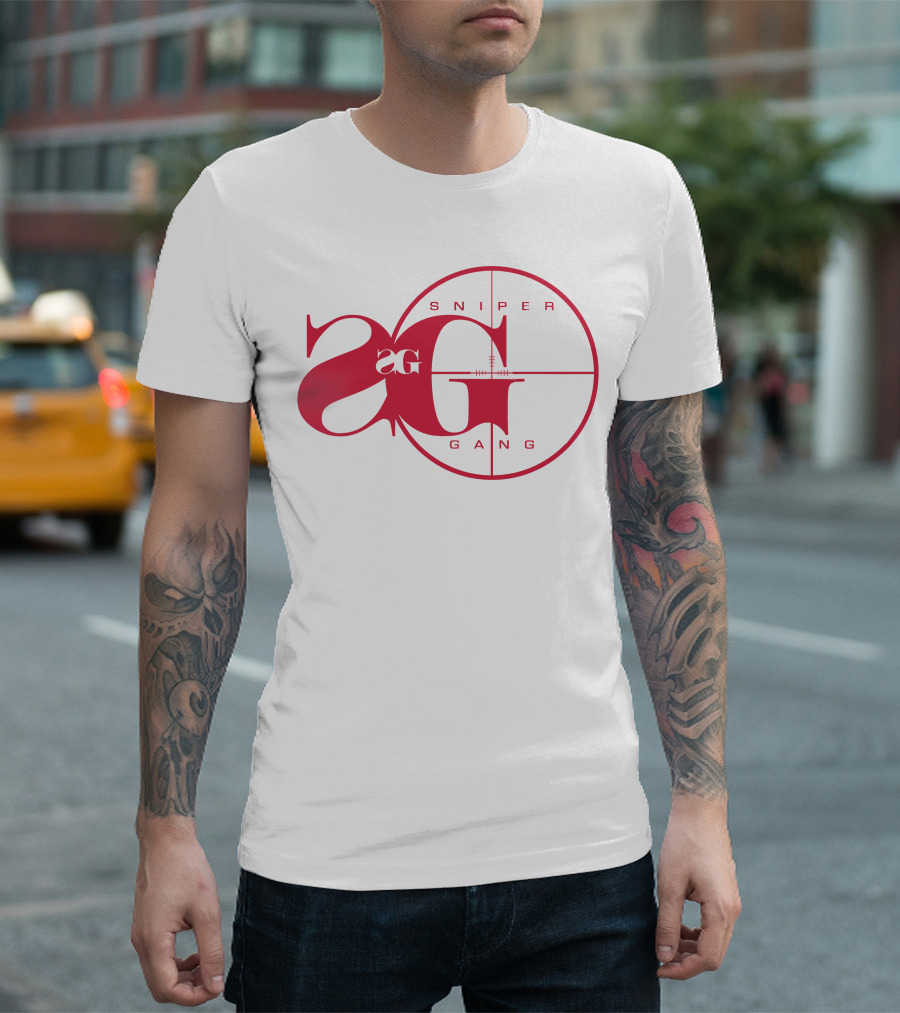 Sniper Gang SG Logo with Crosshair T-Shirt