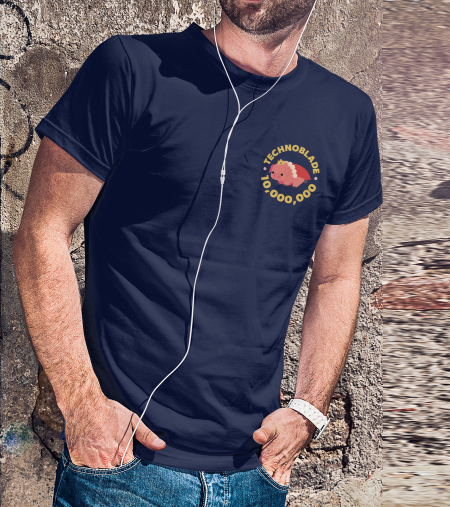 Technoblade 10,000,000 Pig Crown T-Shirt