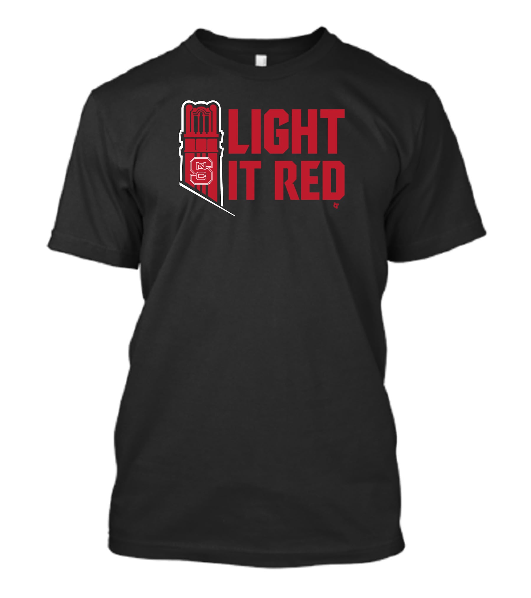 Light It Red NC State Inside Pack Sports Tower T-Shirt