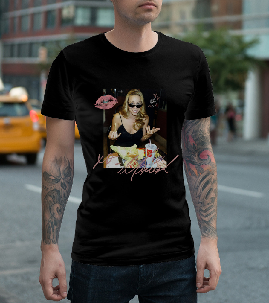 XO Mariah Carey McDonald's Fries And Drink Fun T-Shirt